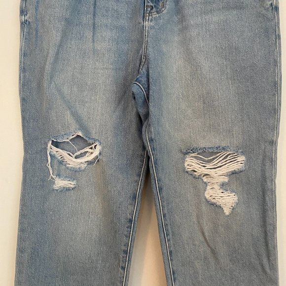 Madewell The Momjean Distressed Madewell Gilford Light Wash Size 30 - Picture 3 of 8